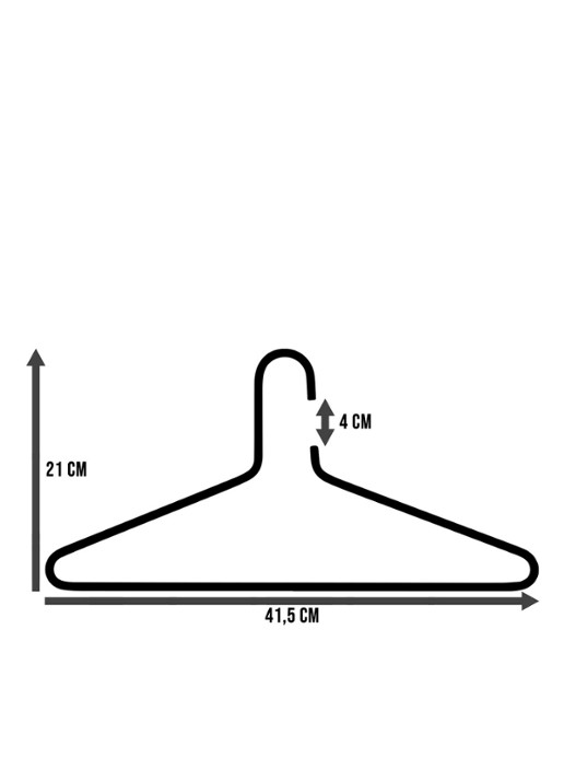 Spinder Senza kledinghanger set van 3 - detail 4 wit