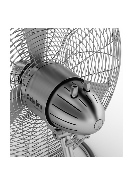 Stadler Form Charly Stand vloerventilator, 130 cm hoog - detail 5 zilver