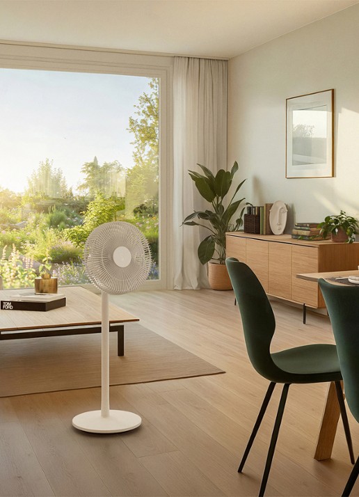 Stadler Form Finn Mobile oplaadbare vloer- en tafelventilator 95,4 cm - detail 5 wit