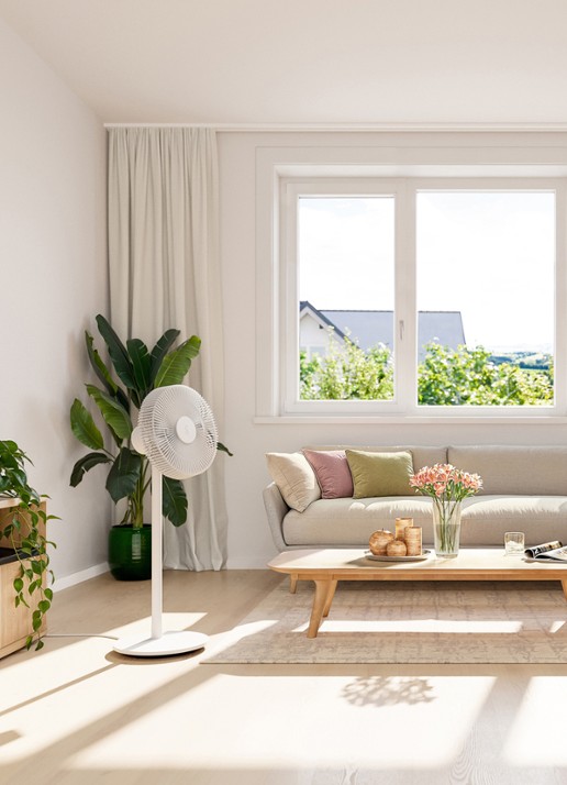 Stadler Form Finn vloer- en tafelventilator, verstelbaar 95,4 cm - detail 5 wit