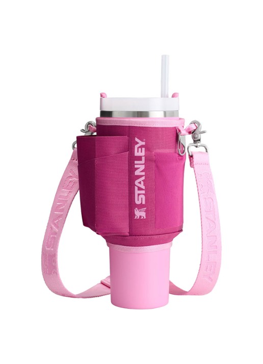 Stanley All-Day Quencher Carry-All crossbodytas voor 1,18 liter thermosfles - voorkant 2 fuchsia