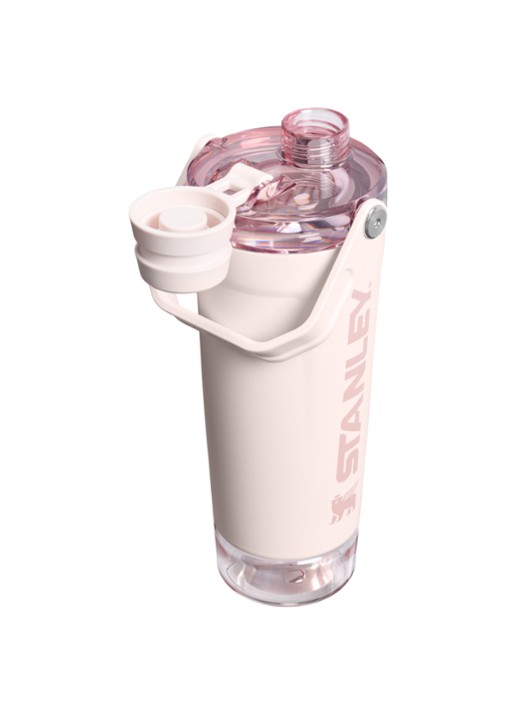 Stanley De Activate Shaker waterfles 0,59 liter - achterkant 3 lichtroze