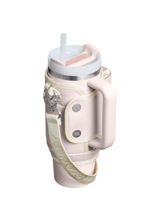 Stanley De All-Day Quencher® Carry-All crossbodytas voor 0,89 liter thermofles - voorkant 2 lichtroze