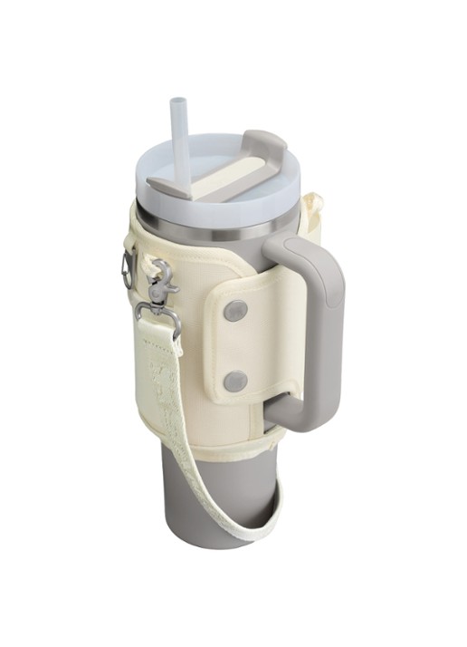 Stanley De All-Day Quencher® Carry-All crossbodytas voor 1,18 liter thermofles - voorkant 3 cream / beige