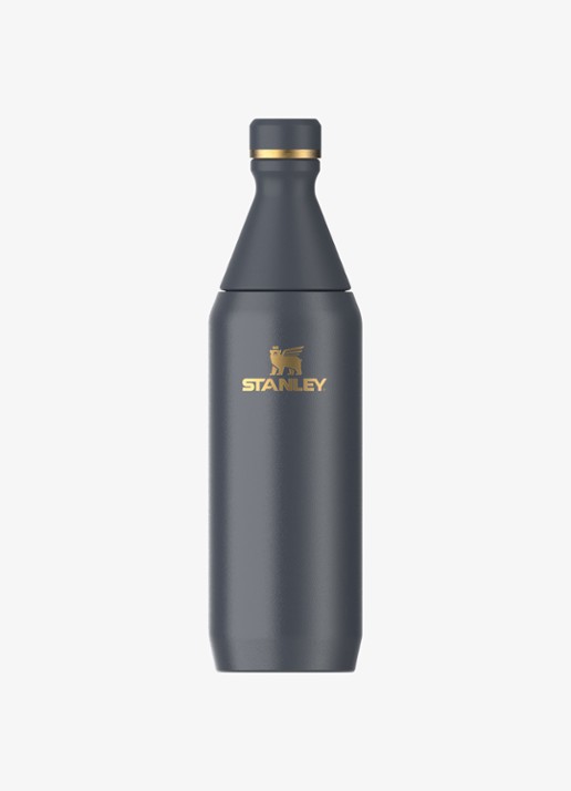 Stanley De All Day Slim waterfles 0,6 liter - voorkant 2 twilight gloss / donkerblauw