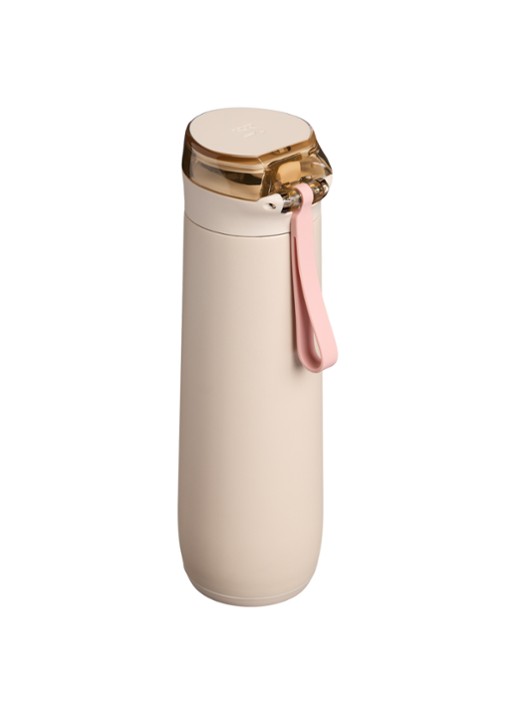 Stanley De Flowstate™ Spring waterfles 0,59 liter - achterkant vanillegeel