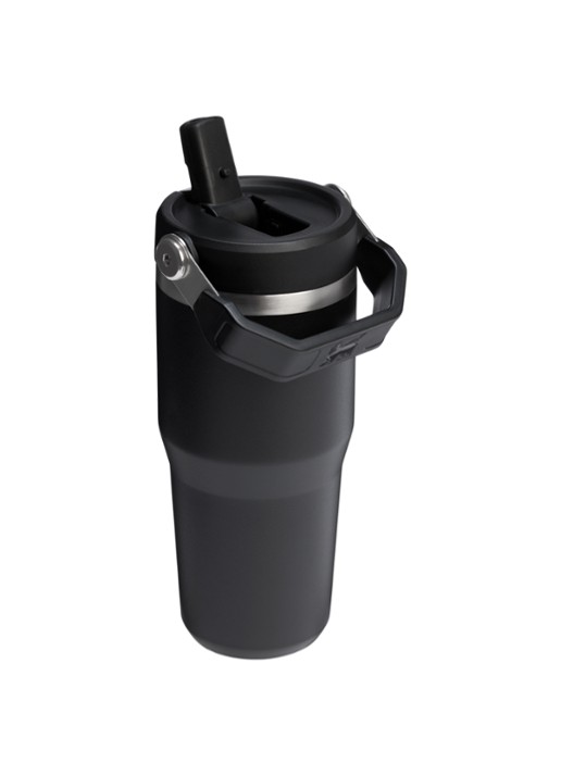 Stanley De IceFlow™ Flip Straw 2.0 waterfles 0,41 liter - achterkant zwart