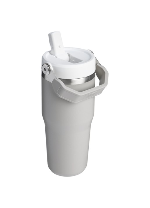 Stanley De IceFlow™ Flip Straw 2.0 waterfles 0,41 liter - achterkant grijs