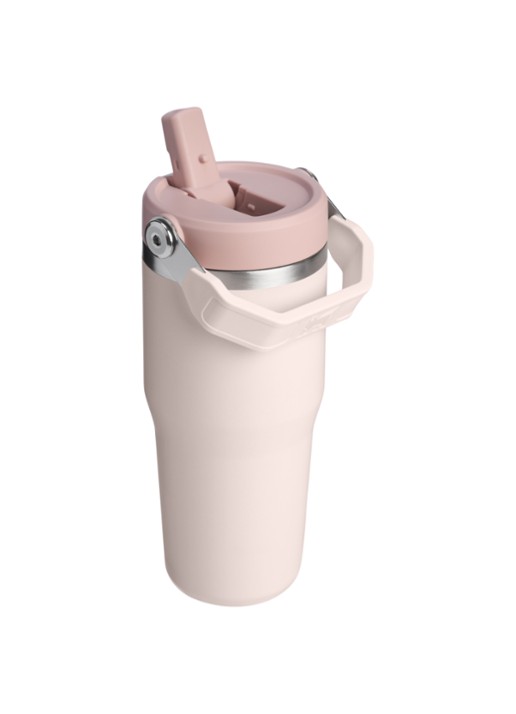 Stanley De IceFlow™ Flip Straw 2.0 waterfles 0,41 liter - achterkant 2 lichtroze