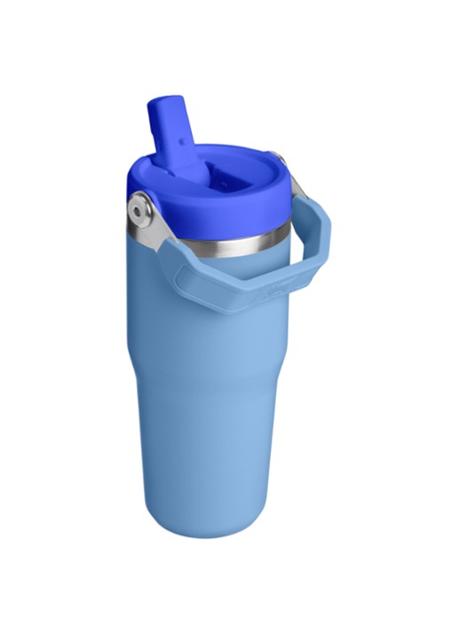 Stanley De IceFlow™ Flip Straw 2.0 waterfles 0,41 liter - achterkant 2 donkerblauw