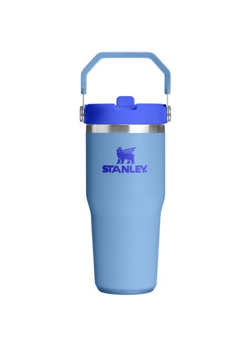 Stanley De IceFlow™ Flip Straw 2.0 waterfles 0,41 liter - voorkant 3 donkerblauw