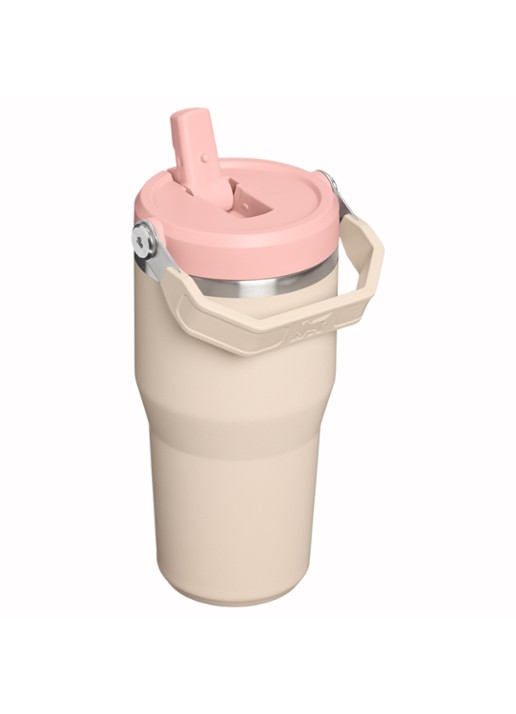 Stanley De IceFlow™ Flip Straw 2.0 waterfles 0,59 liter - achterkant 3 beige
