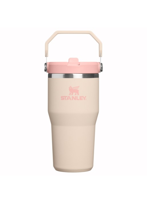 Stanley De IceFlow™ Flip Straw 2.0 waterfles 0,59 liter - voorkant 2 beige