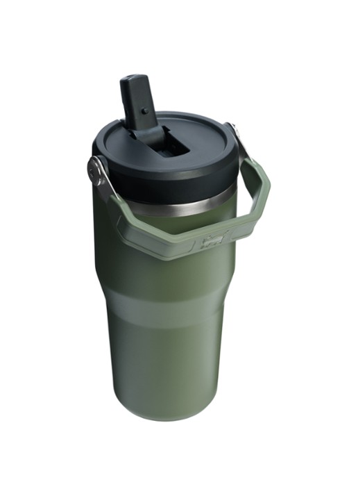 Stanley De IceFlow™ Flip Straw 2.0 waterfles 0,59 liter - achterkant groen