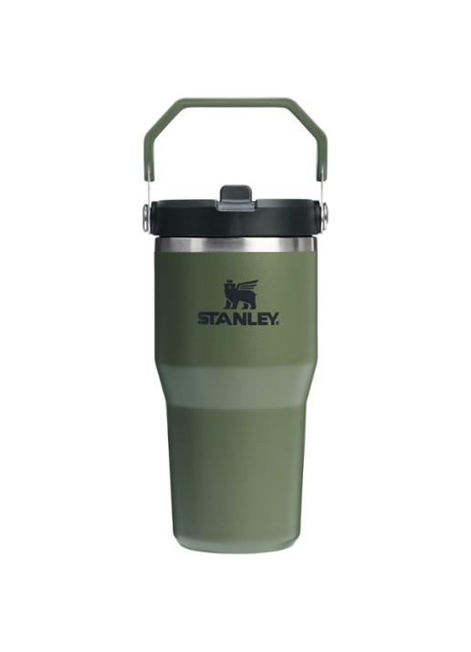 Stanley De IceFlow™ Flip Straw 2.0 waterfles 0,59 liter - voorkant 3 groen