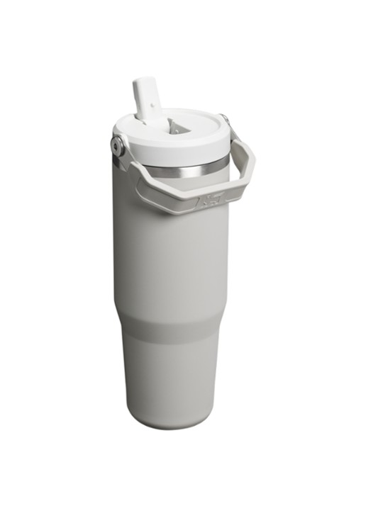 Stanley De IceFlow™ Flip Straw 2.0 waterfles 0,6 liter - achterkant grijs