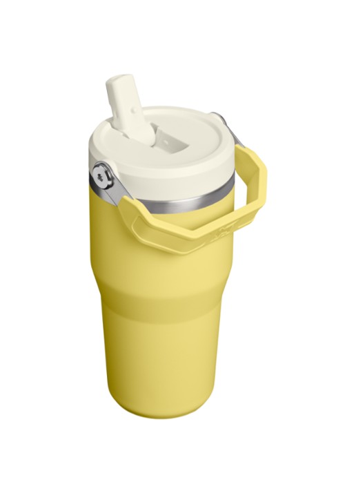 Stanley De IceFlow™ Flip Straw 2.0 waterfles 0,6 liter - achterkant 2 geel