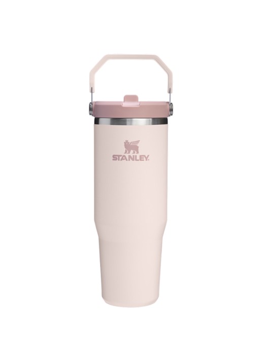 Stanley De IceFlow™ Flip Straw 2.0 waterfles 0,89 liter - voorkant 3 lichtroze