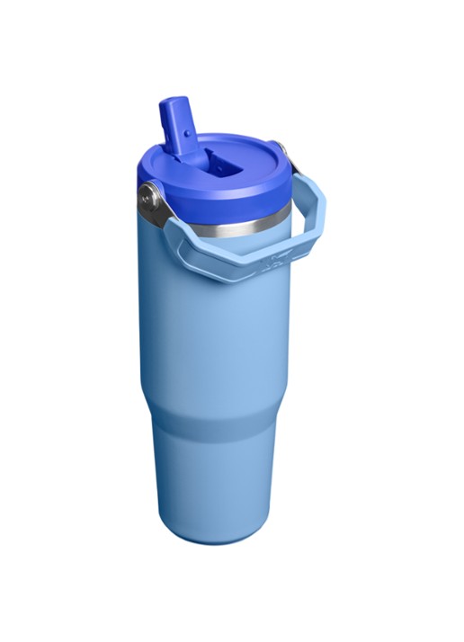 Stanley De IceFlow™ Flip Straw 2.0 waterfles 0,89 liter - achterkant 3 blauw