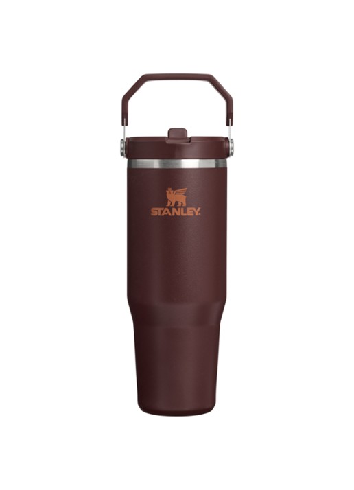 Stanley De IceFlow™ Flip Straw 2.0 waterfles 0,89 liter - voorkant 3 donkerbruin