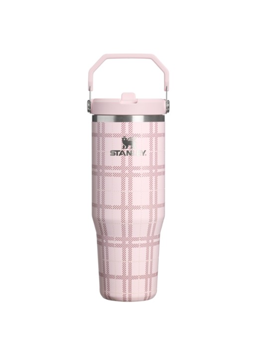 Stanley De IceFlow™ Flip Straw 2.0 waterfles 0,89 liter - voorkant 4 lichtroze