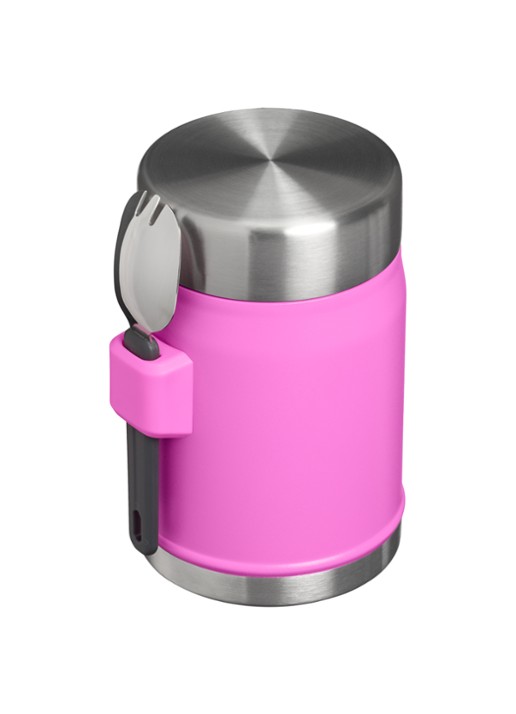 Stanley De Legendary Food Jar + Spork lunchbox 40 cl - achterkant 2 roze