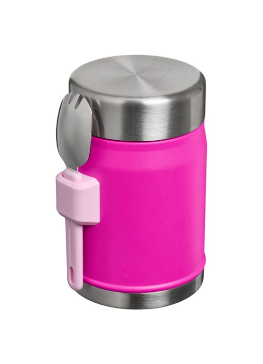 Stanley De Legendary Food Jar + Spork lunchbox 40 cl - achterkant 2 fuchsia
