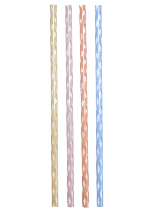 Stanley De Quencher® H2.0 FlowState™ Tumbler Straws | 1.2 liter| 4-pack - voorkant 2 multicolor