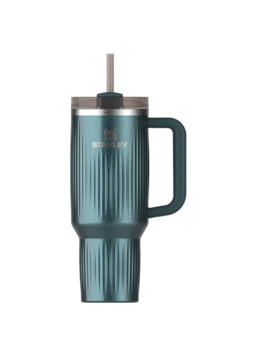 Stanley De Quencher® H2.0 Fluted thermosfles 1,18 liter - voorkant marina shine / donkerblauw