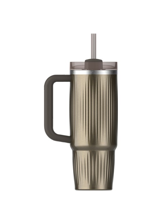 Stanley De Quencher® H2.0 Fluted thermosfles 89 cl - achterkant gunmetal shine / antraciet
