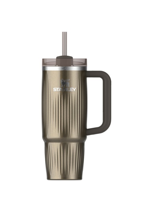 Stanley De Quencher® H2.0 Fluted thermosfles 89 cl - voorkant 2 gunmetal shine / antraciet