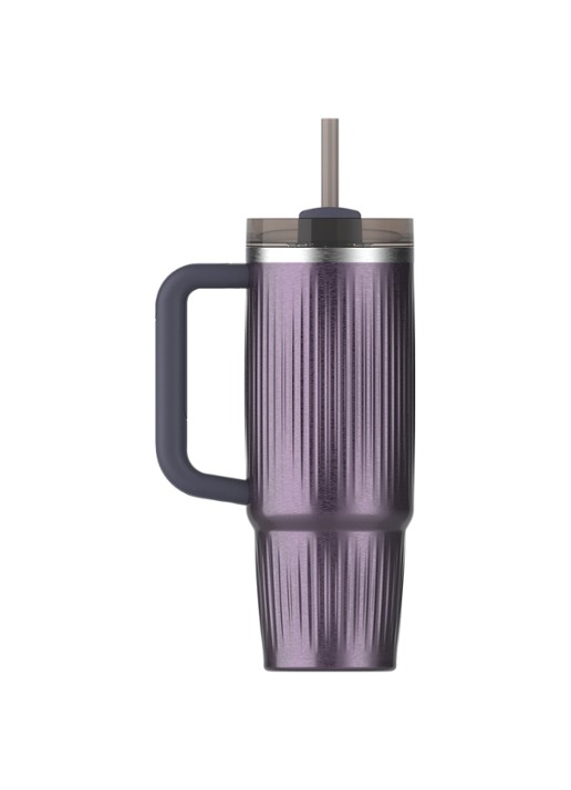Stanley De Quencher® H2.0 Fluted thermosfles 89 cl - achterkant wisteria shine / lila