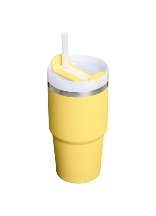 Stanley De Quencher® H2.O FlowState™ thermosfles 0,6 liter - achterkant geel