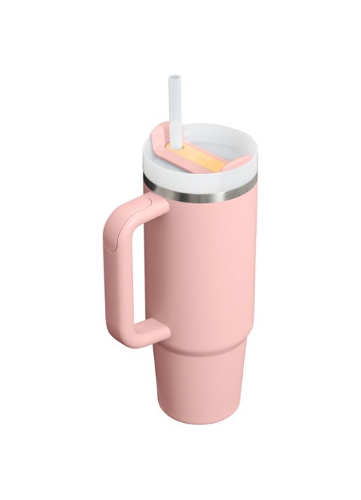 Stanley De Quencher® H2.O FlowState™ thermosfles 0,89 liter - achterkant 3 zalmroze