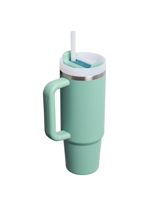 Stanley De Quencher® H2.O FlowState™ thermosfles 0,89 liter - achterkant 2 lichtgroen