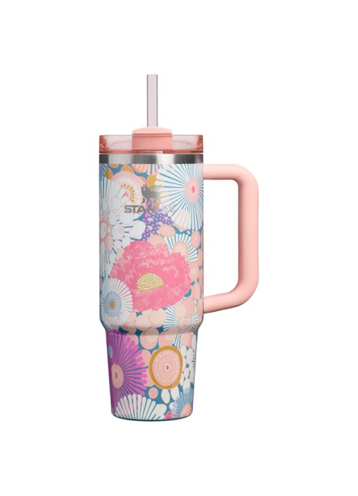 Stanley De Quencher H2.O FlowState™ thermosfles 0,89 liter - voorkant 3 roze