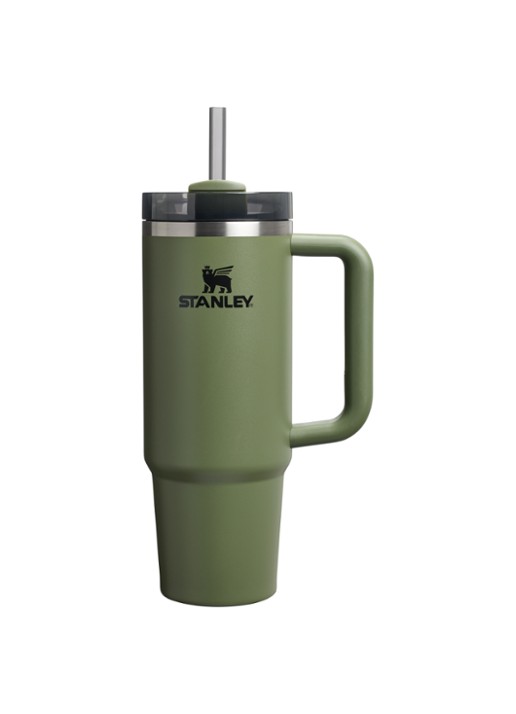 Stanley De Quencher H2.O FlowState™ thermosfles 0,89 liter - voorkant 3 groen