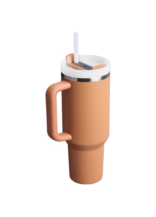 Stanley De Quencher® H2.O FlowState™ thermosfles 1,2 liter - achterkant 3 oranjebruin