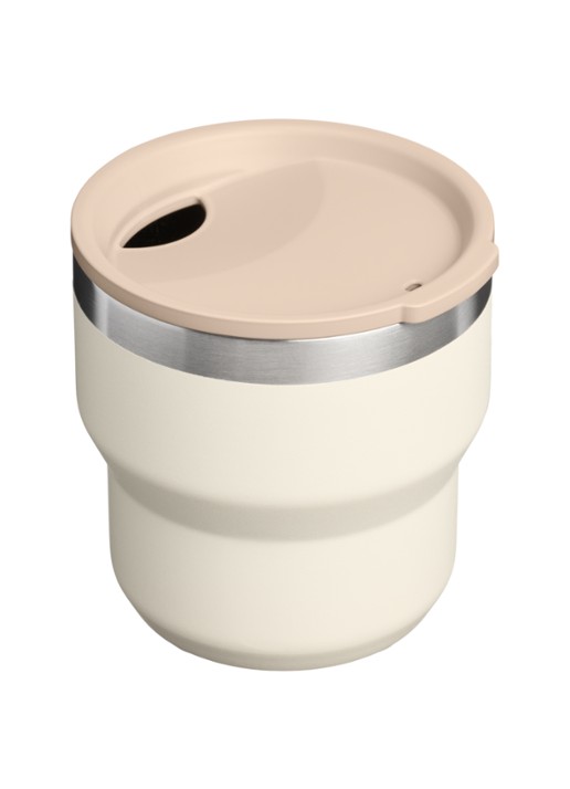 Stanley De Stay Hot Stacking Camp mok 0,29 liter - achterkant beige