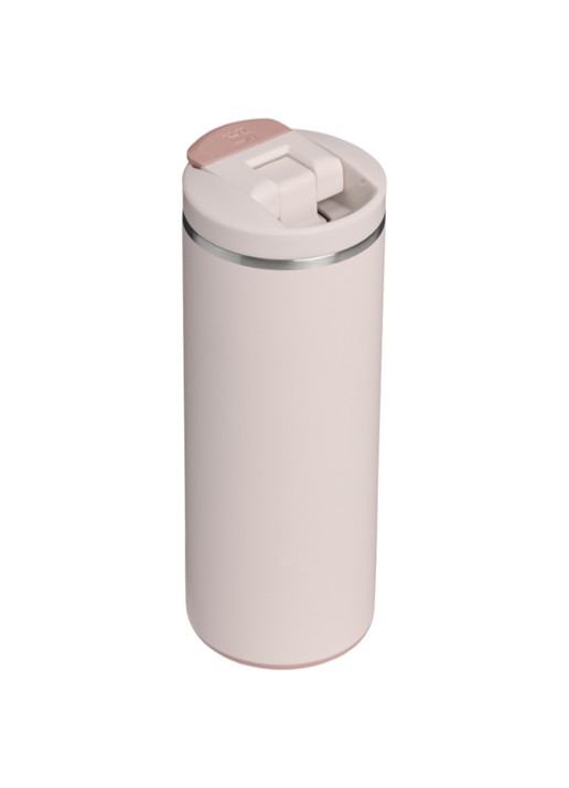 Stanley De Transit Flip Top thermosbeker 0,35 liter - achterkant lichtroze