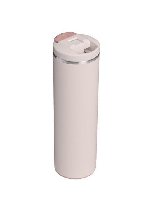 Stanley De Transit Flip Top thermosbeker 0,47 liter - achterkant lichtroze