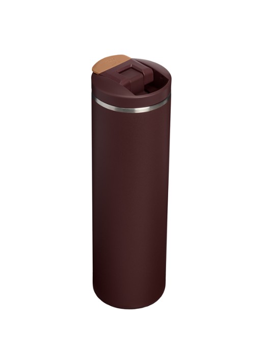 Stanley De Transit Flip Top thermosbeker 0,47 liter - achterkant 2 donkerbruin