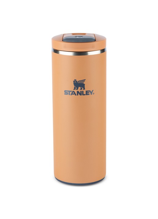 Stanley De Transit Fliptop thermosbeker 0,35 liter - voorkant oranjebruin