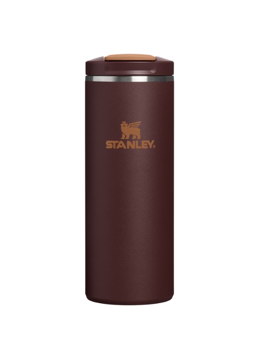 Stanley De Transit Fliptop thermosbeker 0,35 liter - voorkant donkerbruin