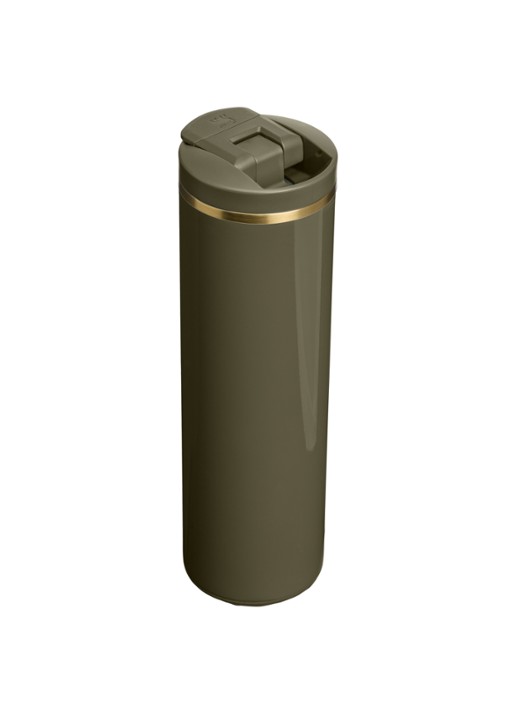 Stanley De Transit Fliptop thermosbeker 0,47 liter - achterkant 2 mosgroen