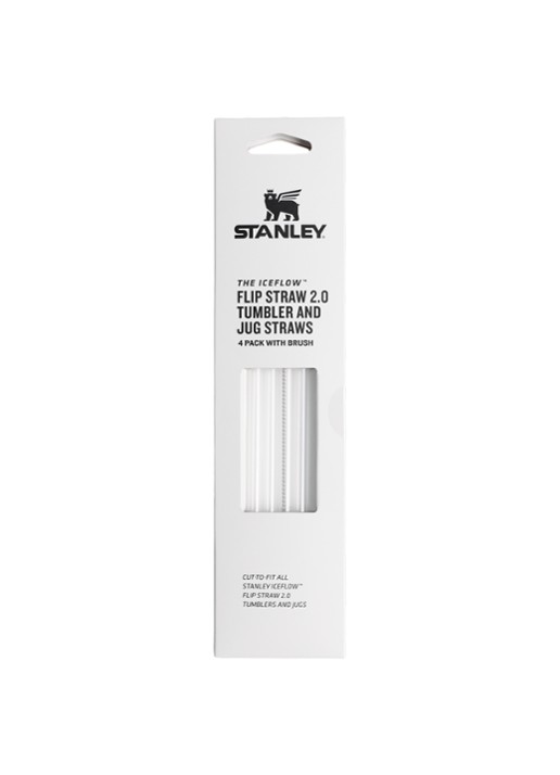 Stanley Flip Straw 2.0 & Tumbler rietje set van 4 met reinigingsborstel