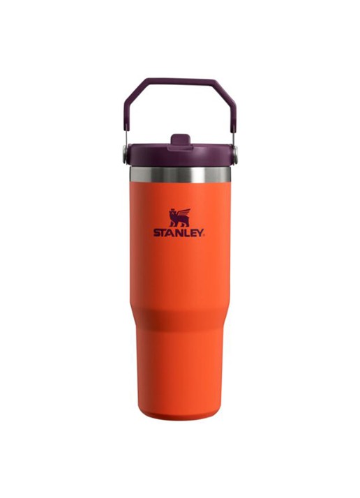 Stanley PMI The IceFlow™ Flip Straw Tumbler thermosfles 0,89 liter - voorkant aubergine