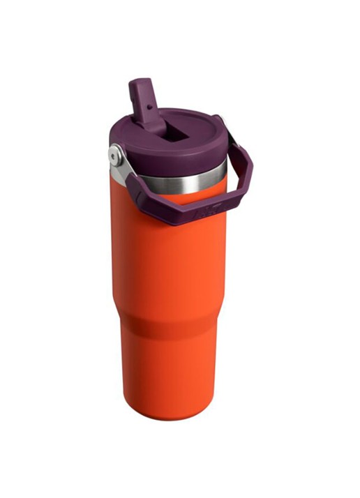 Stanley PMI The IceFlow™ Flip Straw Tumbler thermosfles 0,89 liter - voorkant 2 aubergine