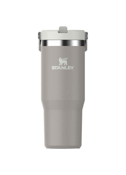 Stanley PMI The IceFlow™ Flip Straw Tumbler thermosfles 0,89 liter - voorkant middengrijs