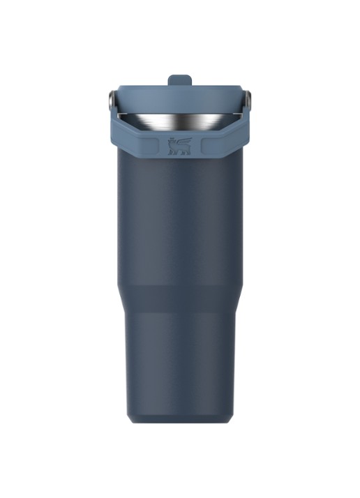 Stanley PMI The IceFlow™ Flip Straw Tumbler thermosfles 0,89 liter - achterkant 3 donkerblauw